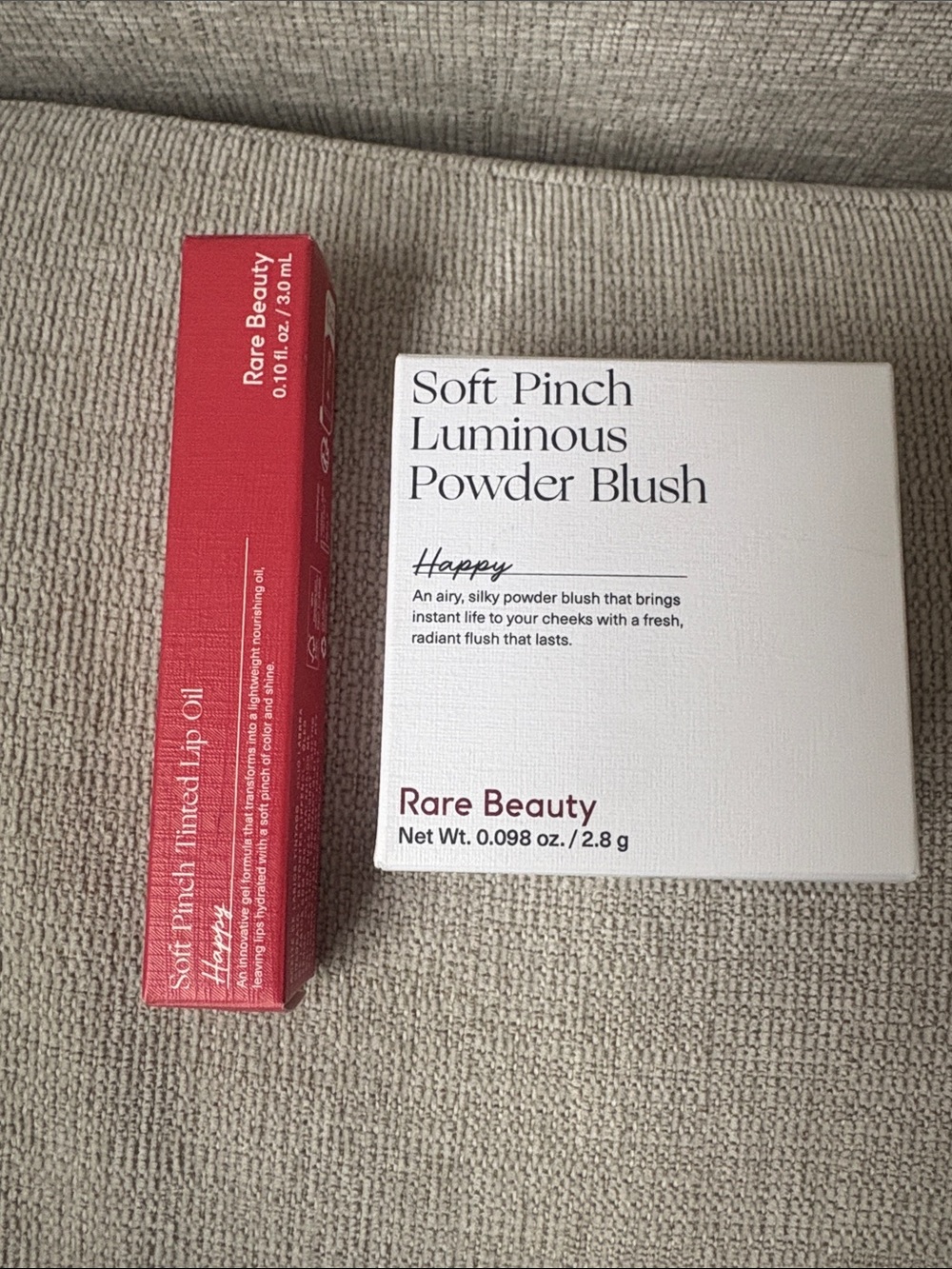 Rare Beauty Soft Pinch Luminous Powder Blush & Tinted Lip Oil —Happy